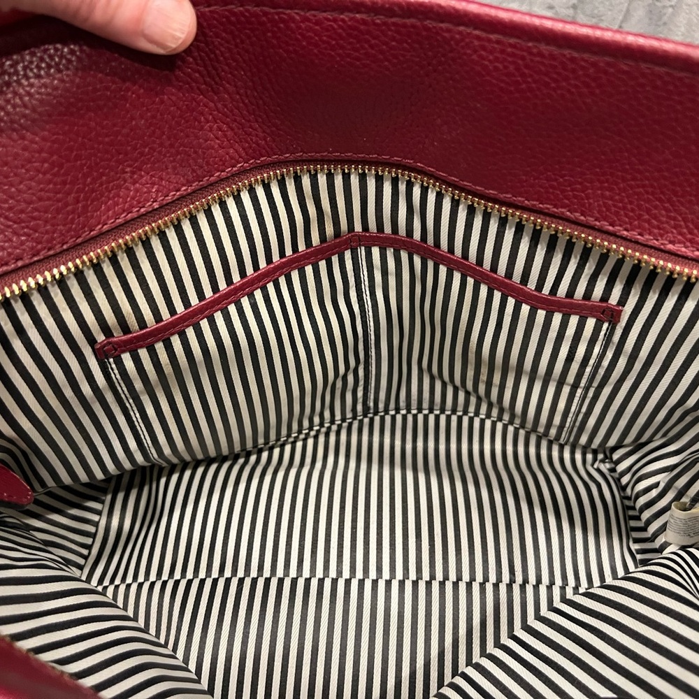 Kate Spade Burgundy Leather Tote and Wallet Set - Picture 9 of 16